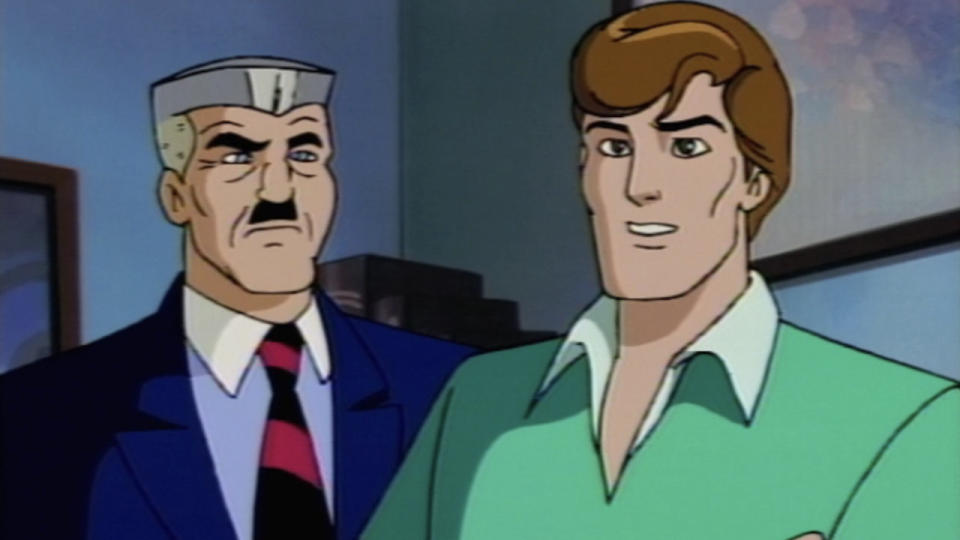 J. Jonah Jameson and Peter Parker on Spider-Man