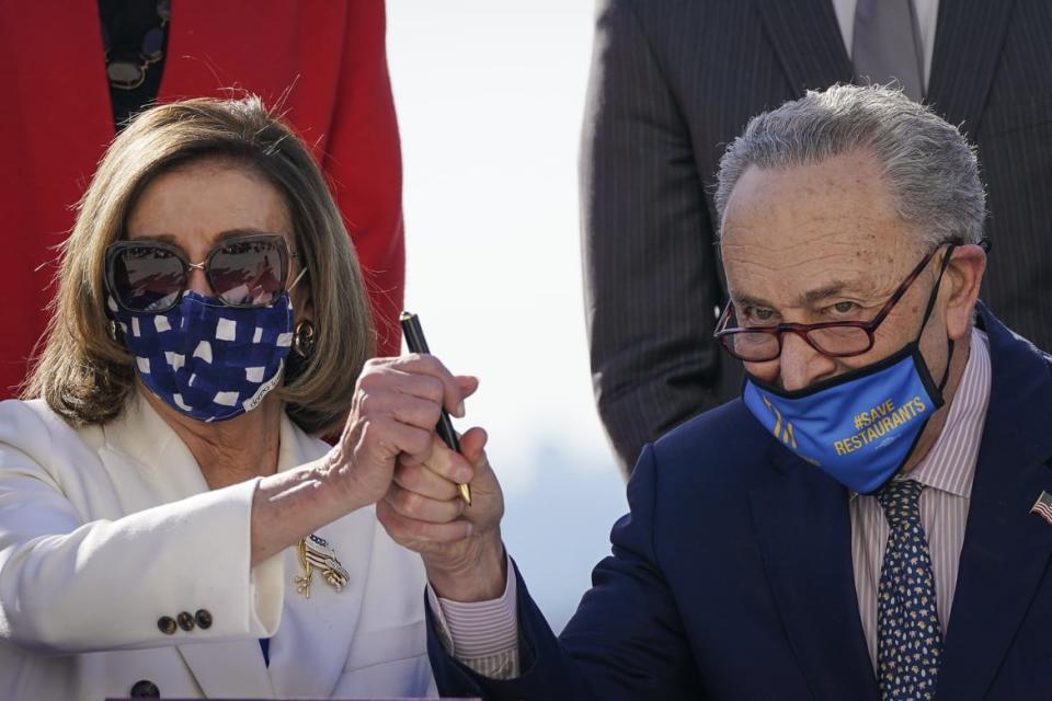 <div class="inline-image__caption"><p>Time’s Up staffers said leaders were overly concerned about upsetting Sen. Chuck Schumer and Rep. Nancy Pelosi.</p></div> <div class="inline-image__credit">Drew Angerer/Getty</div>