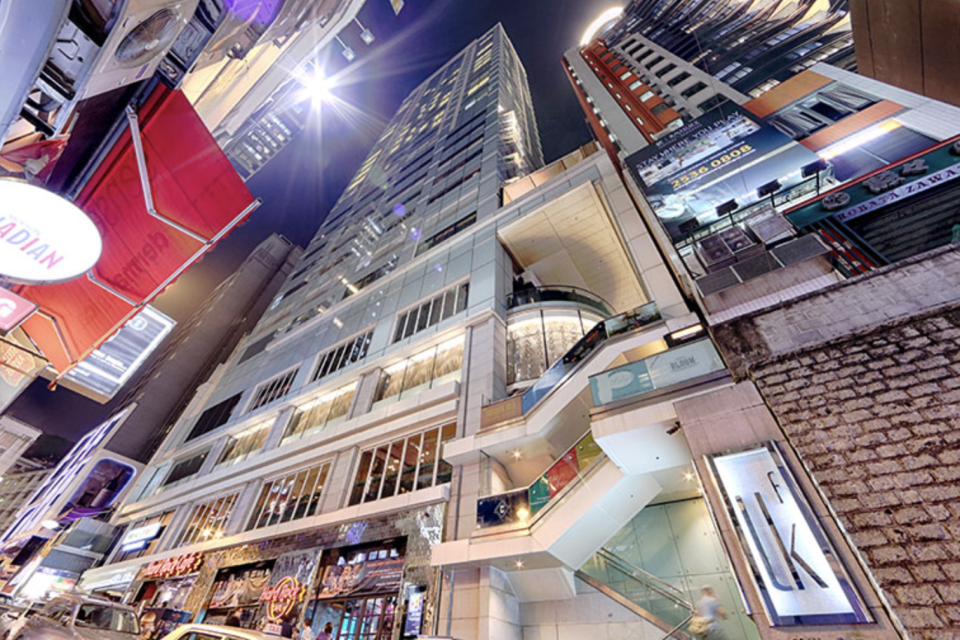 LKF Tower, sa mixed use building located in Lan Kwai Fong, Hong Kong, is owned by the Peterson Group. (PHOTO: Peterson Group)