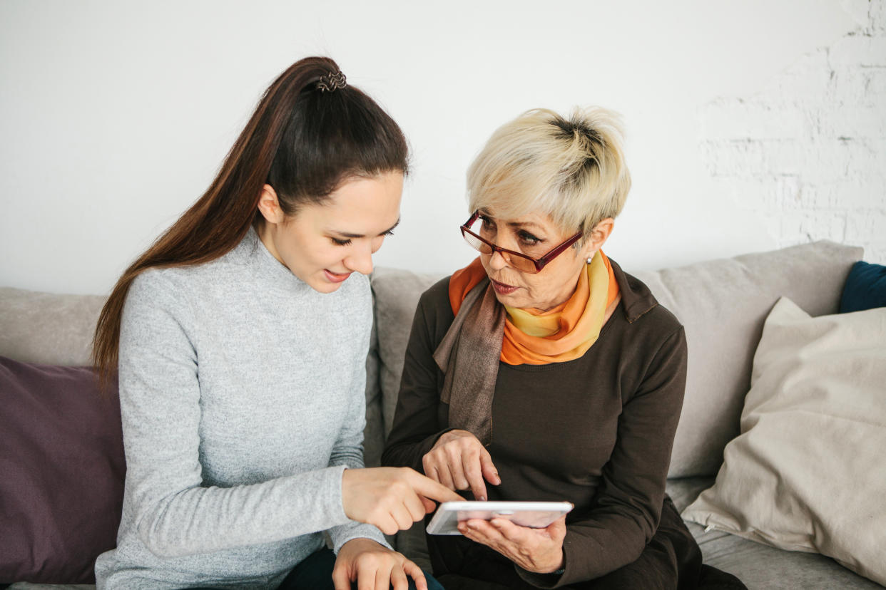 Getting help with tech from the kids could be a sign you are turning into your parents. (Getty Creative)