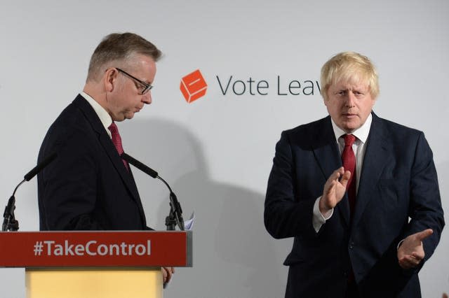 Michael Gove and Boris Johnson 