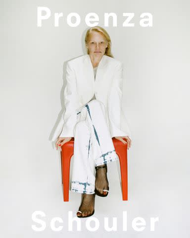 <p>Davit Giorgadze</p> Pamela Anderson in Proenza Schouler's Spring 2024 Campaign