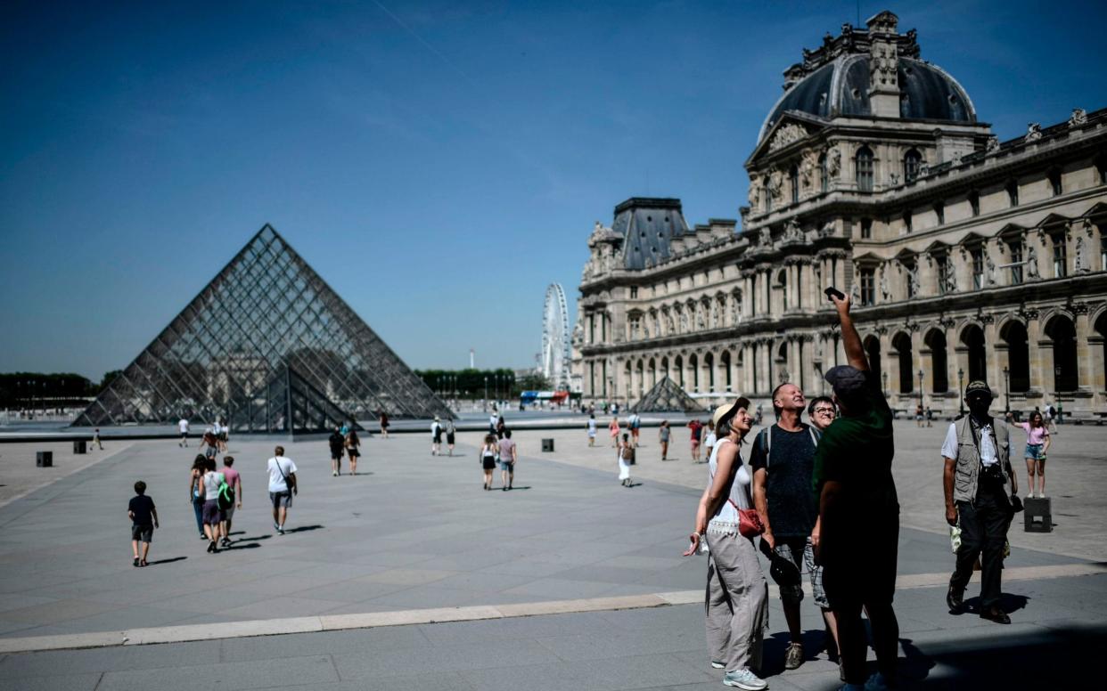 A smattering of tourists have returned to France as lockdowns ease across Europe -  STEPHANE DE SAKUTIN/ AFP