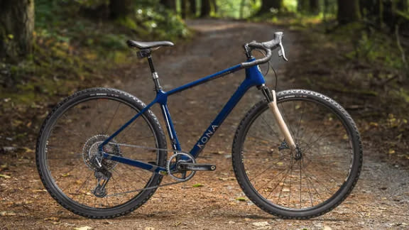 Kona's Ouroboros gravel bike side on view