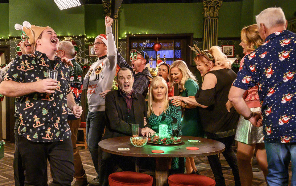 Mrs Brown's Boys also features Brendan O'Carroll's wife Jennifer Gibney. (BBC)