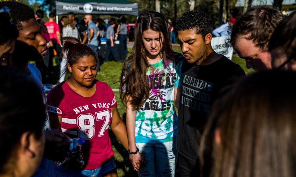 Students at the Marjory Stoneman Douglas high school. 