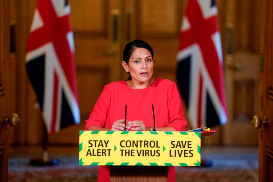 Home Secretary Priti Patel (10 Downing Street/AFP via Getty)