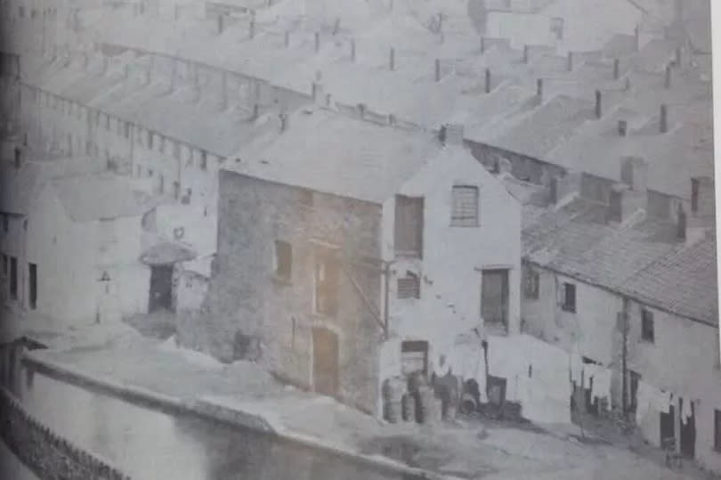 A early photograph of the rooftops of Whitmore Lane and Charlotte Street - Victorian Cardiff's mean streets -Credit:Cardiff Libraries