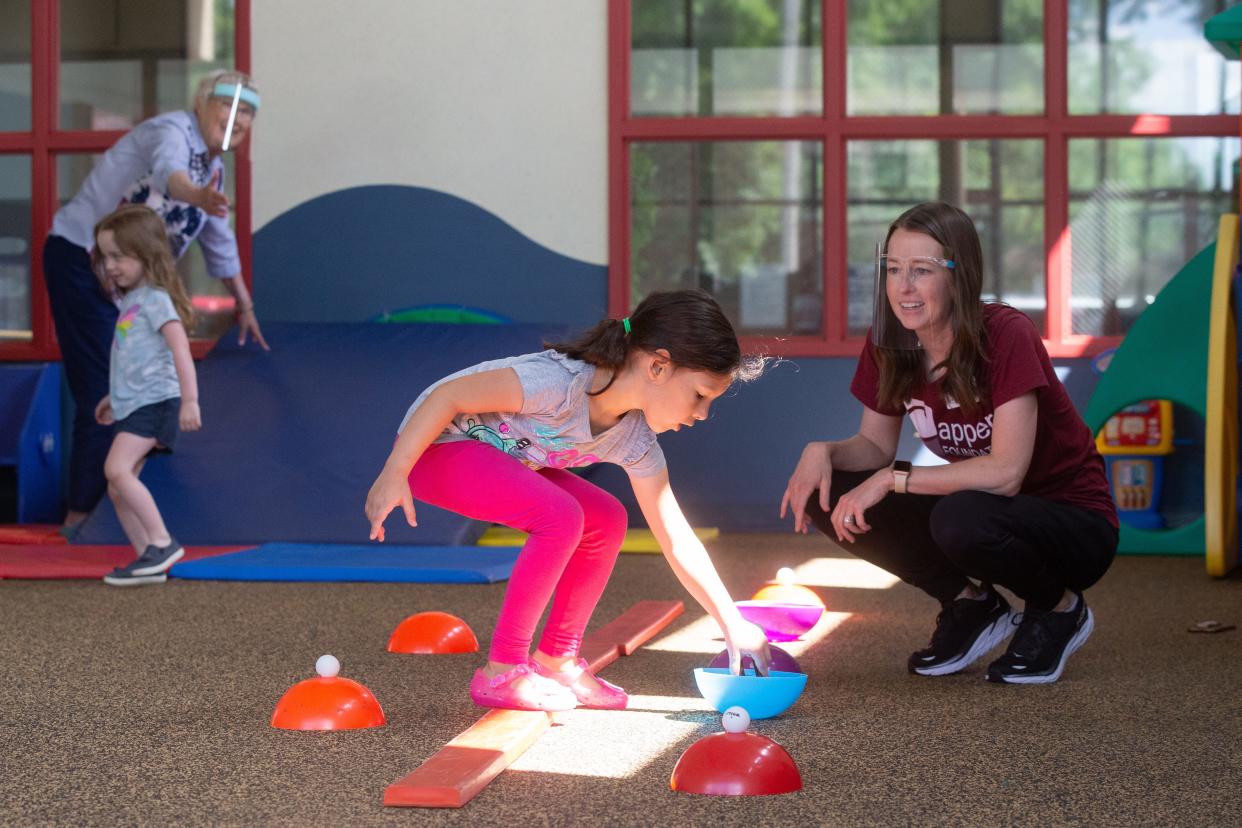 Children in the Capper Foundation's food school get to know the therapists and other participants in pre-program activities in the play zone. A new partnership with Coffee House Dialogue will allow for new opportunities.