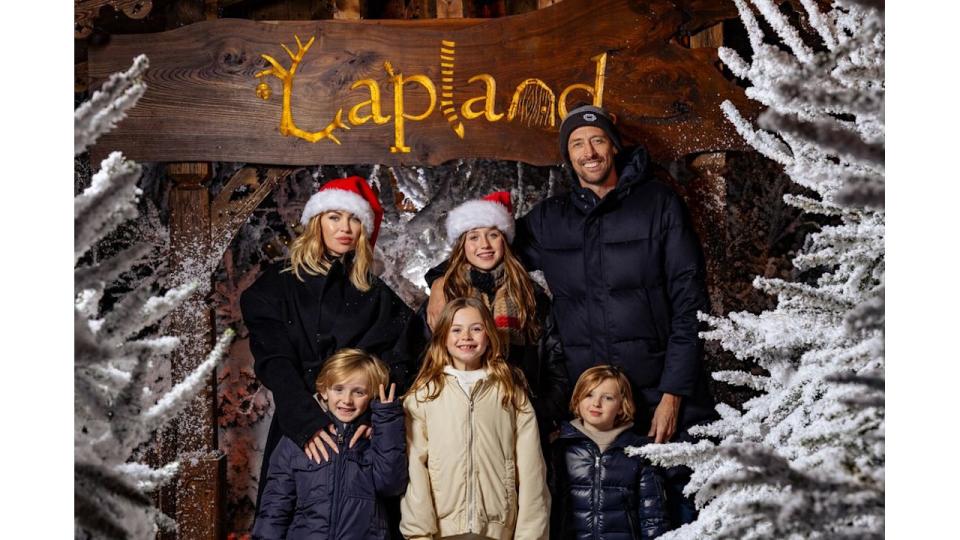 Abbey Clancy, Peter Crouch and family visit LaplandUK at Whitmoor Forest on November 26, 2023