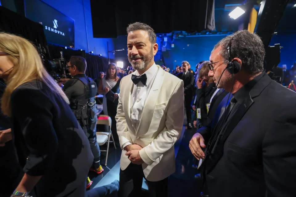 Jimmy Kimmel backstage bei den 95. Academy-Awards im Dolby Theatre am 12. März 2023. (Foto: Robert Gauthier/Los Angeles Times via Getty Images)
