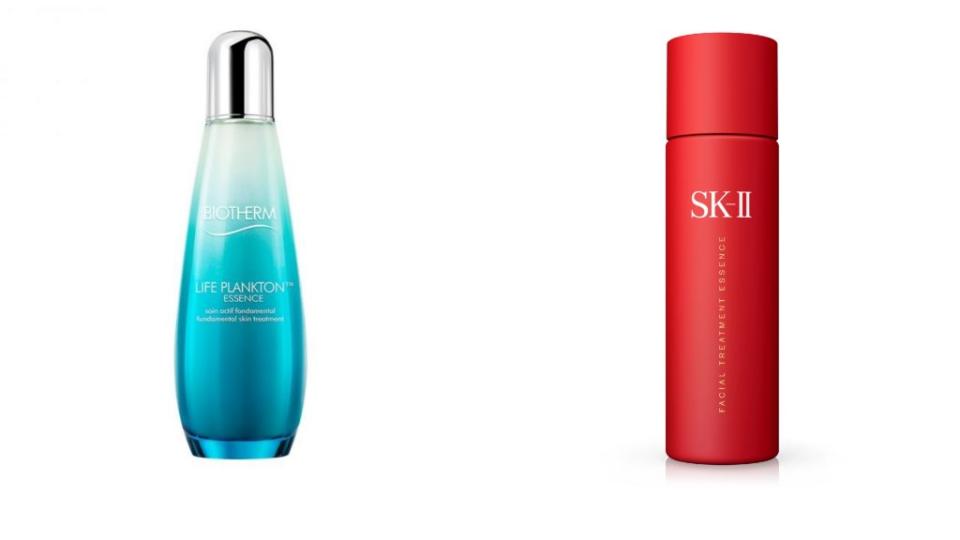 ▲碧兒泉 奇蹟活源精露200ml NT$2,400；SK-II青春露 2020 新年限量版 230ml NT$ 6,250。（圖／碧兒泉、SK-II）