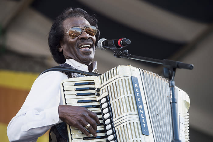 Buckwheat Zydeco, aka Stanley Dural Jr., was a pioneering zydeco artist, widely credited with bringing the Louisiana musical genre to the mainstream. He passed away on Sept. 24 from lung cancer. He was 68. (Photo: Getty Images)