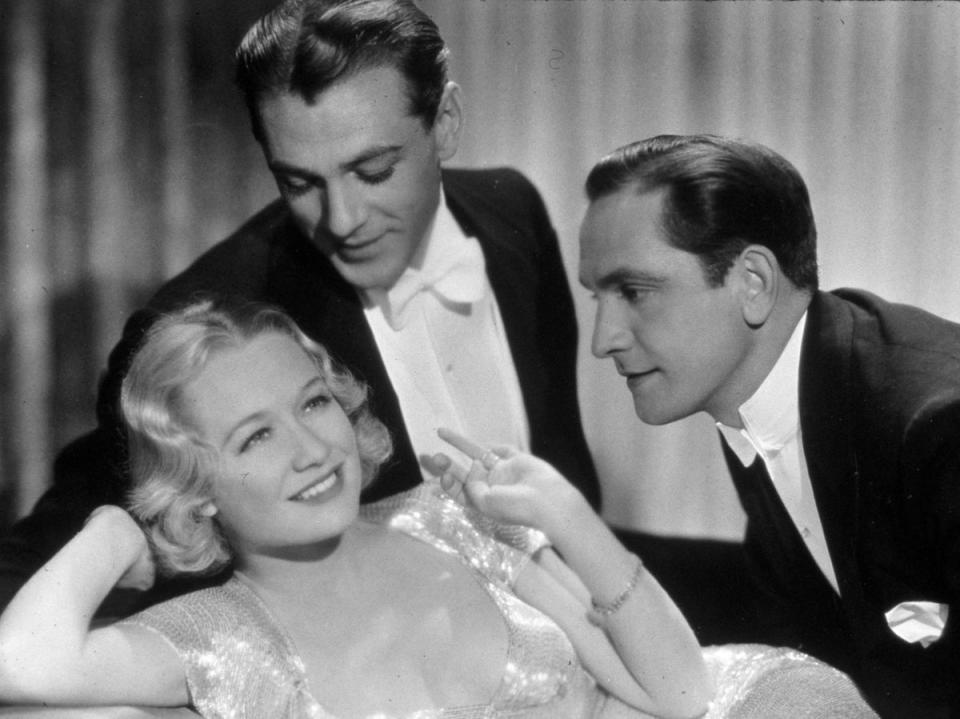 Fredric March, Gary Cooper, and Miriam Hopkins star in ‘Design for Living' (Snap/Shutterstock)