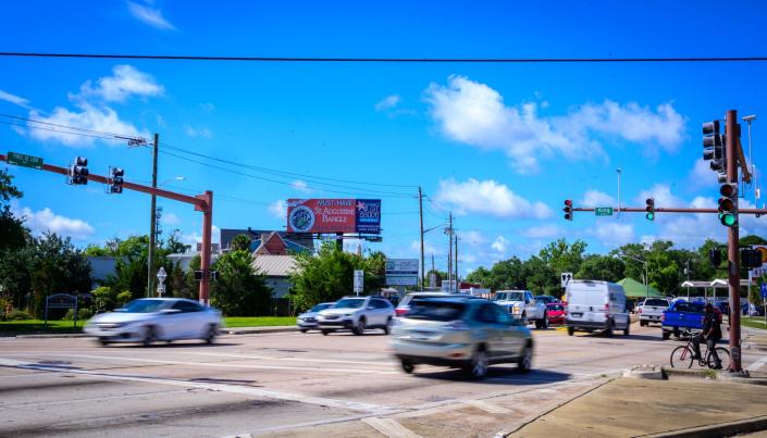Vehicles pass through the intersection of U.S. 1 and King Street in St. Augustine on Tuesday, July 12, 2022. 