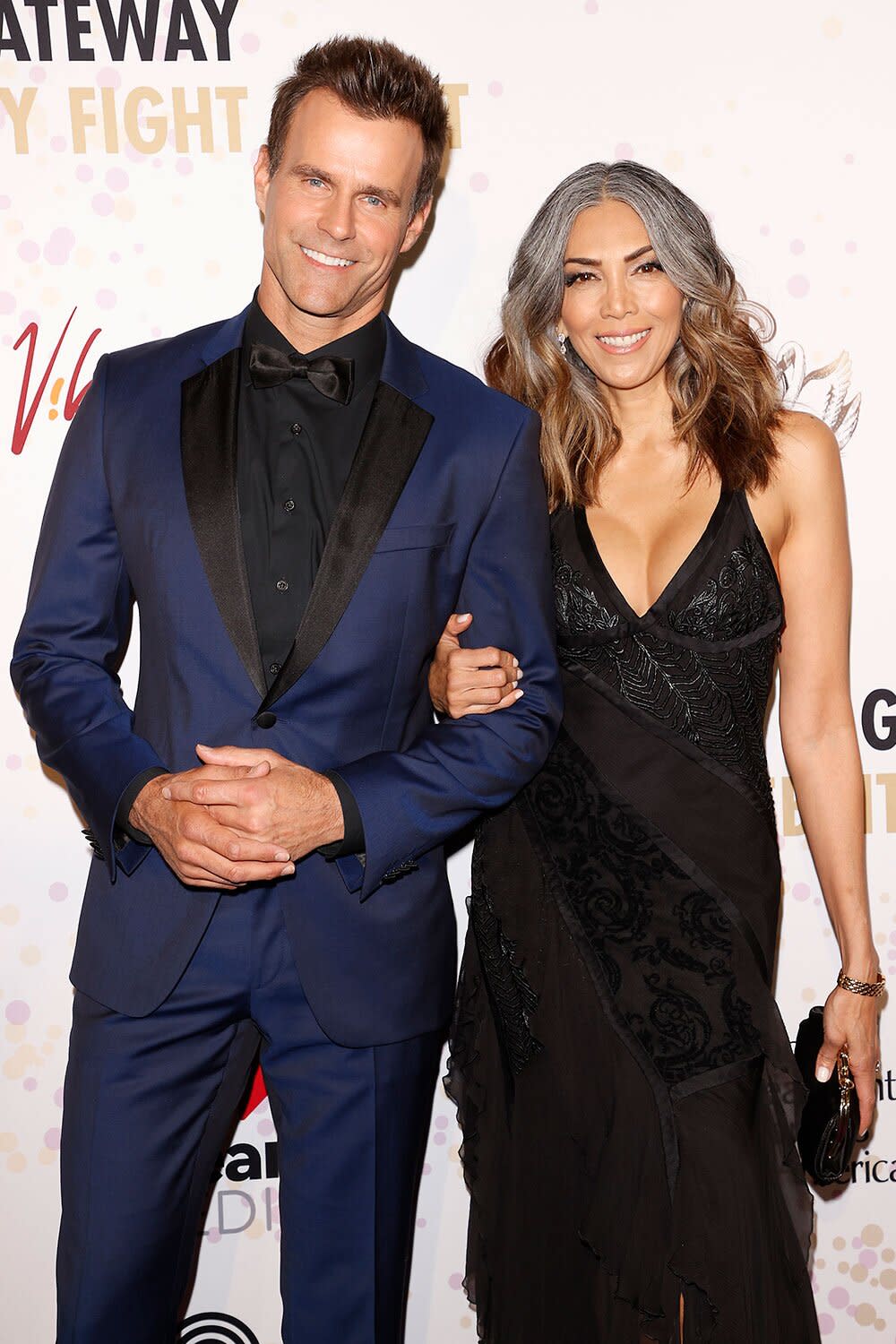 Cameron Mathison and Vanessa Arevalo arrive to The Inaugural Gateway Celebrity Fight Night held at JW Marriott Phoenix Desert Ridge Resort & Spa on March 12, 2022 in Phoenix, Arizona.