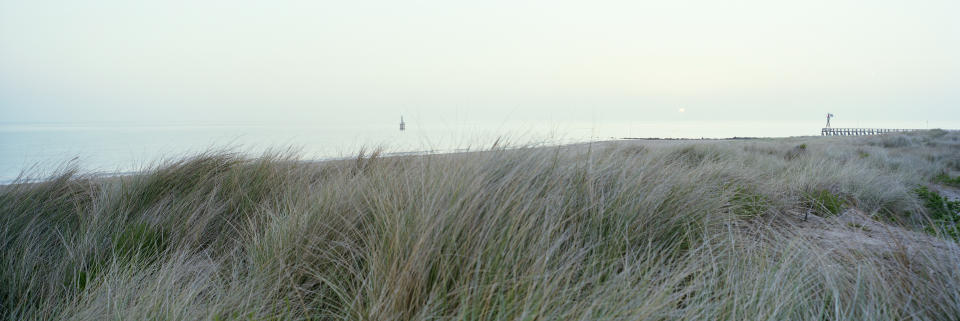 Marram grass lines the sand dunes along a section of what was known as 'Juno Beach' during the June 6, 1944 D-Day landings, on April 30, 2019 in Courseulles-sur-Mer, on the Normandy coast, France. (Photo: Dan Kitwood/Getty Images)