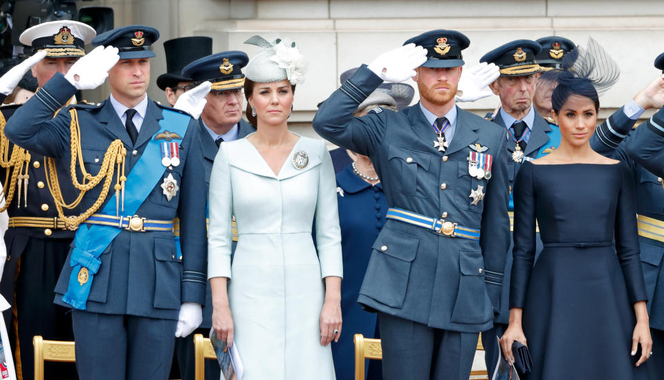 Prince William, Kate Middleton, Prince Harry and Meghan Markle