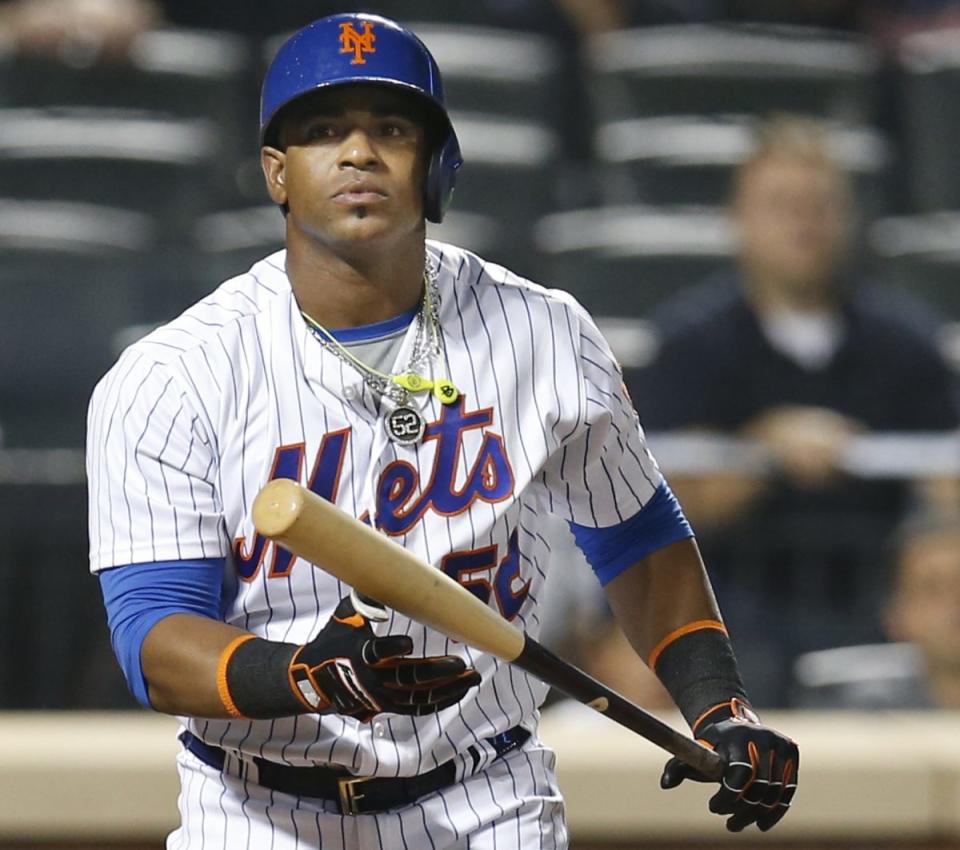 Yoenis Cespdes is a free agent after opting out his contract with the Mets. Will he end up leaving New York? (AP)