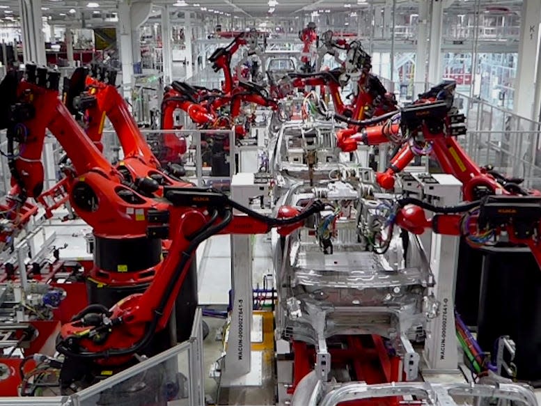 Tesla Model X factory