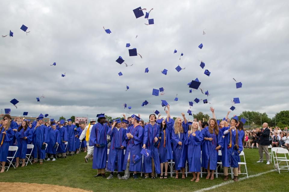 Members of Portsmouth High School's Class of 2022 received their diplomas during a ceremony at the school on Friday, June 3, 2022.