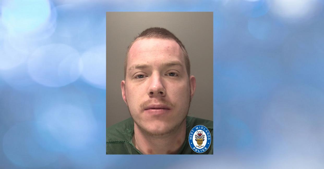 Andrew Bowering, 26, broke into the terrace house in Croft Street, Willenhall, in the early hours of 27 December last year.
