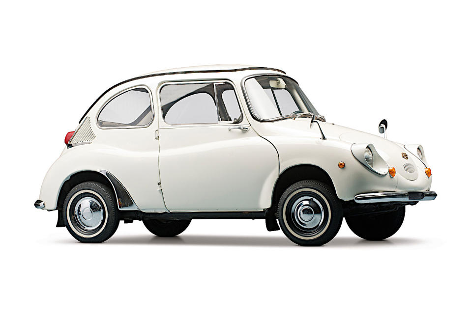 <p><strong>Legend:</strong> Subaru was inspired by the Japanese <strong>kei car</strong> regulations to create the tiny, rear-engined, <strong>two-stroke</strong> 360, which went on sale in 1958 and was popular enough to be kept on the market until 1971. The word ‘legend’ should be used cautiously here, but it’s fair to say that the 360 was a big success in its home country.</p><p><strong>Lemon:</strong> It’s also, we suggest, fair to say that, in the very different context of US motoring, the 360 would have earned a Nobel prize, an Olympic gold medal and elevation to sainthood if the governing bodies concerned had included categories for lemons. Even the <strong>importer</strong> felt compelled to advertise the car as ‘cheap and ugly’. One memorable review criticised everything about it, and included the resounding sentence, “It was a pleasure to squirm out of the Subaru, slam the door and walk away.”</p><p><strong>Verdict:</strong> Lemon</p>