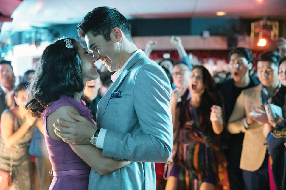 Constance Wu and Henry Golding in <em>Crazy Rich Asians</em>. (Photo: Sanja Bucko/Warner Bros. Pictures/Everett Collection)