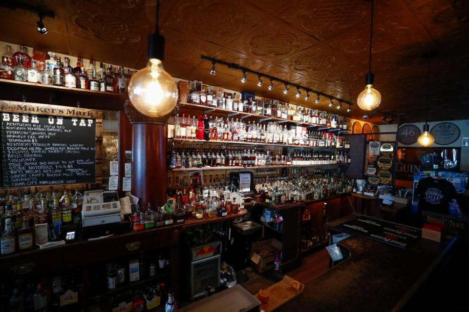 Over 900 bottles of bourbon sit on the shelves at Bluegrass Tavern in downtown Lexington. It houses one of the largest bourbon collections in the country.