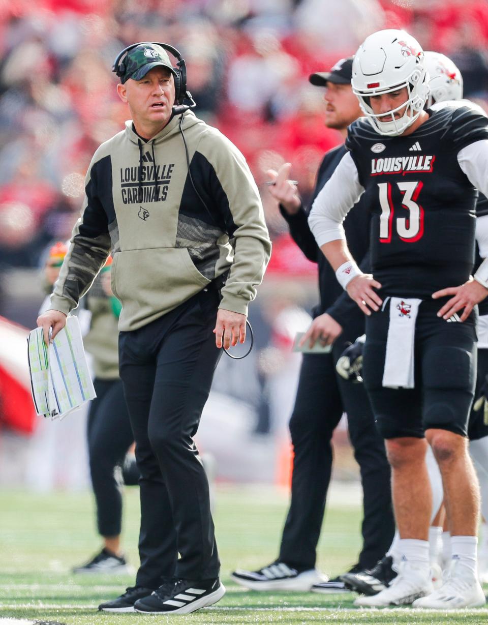 Jeff Brohm and the Cardinals look to win at Miami for the first time in program history.
