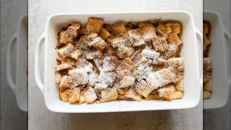 Overnight French Toast Casserole pan