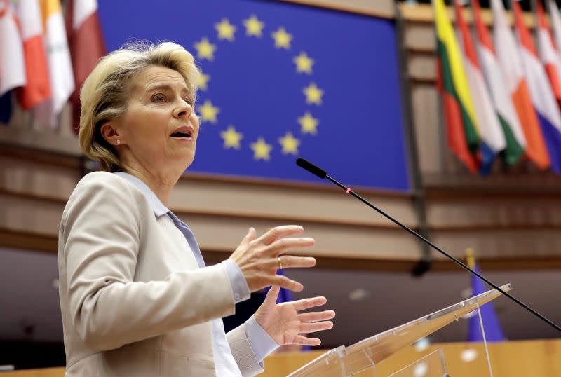 FILE PHOTO: Plenary session at the European Parliament in Brussels