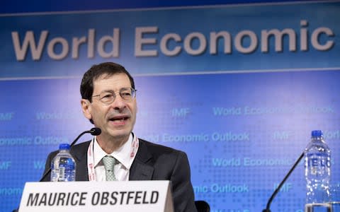 IMF chief economist Maurice Obstfeld - Credit: STEPHEN JAFFE/AFP