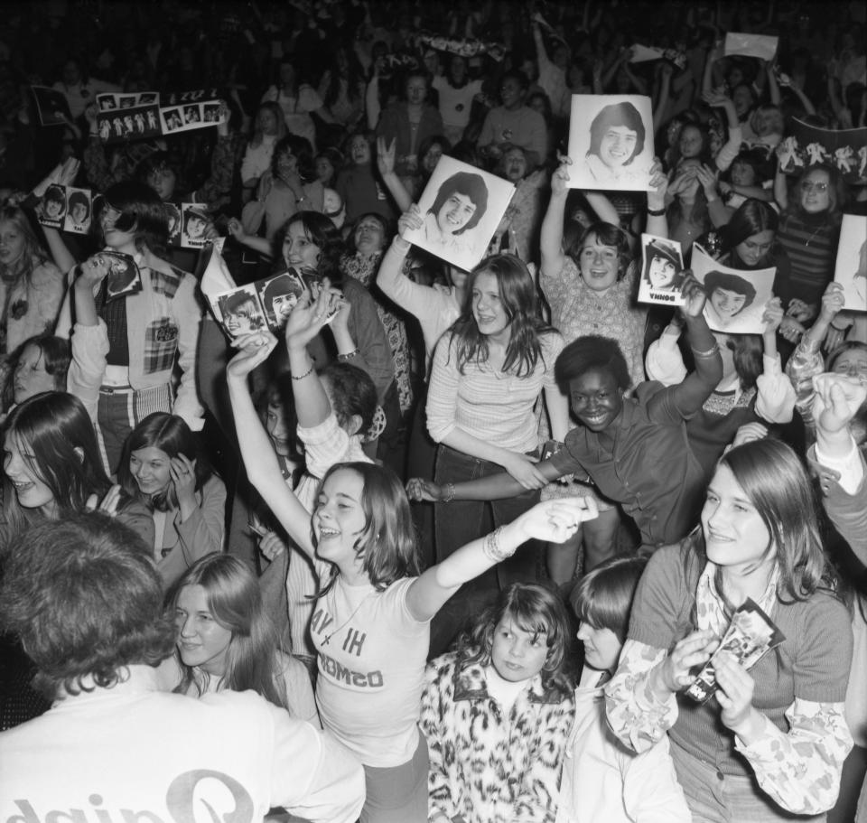 British fans attend an Osmonds concert in England, November 1972. (Photo: AP/Robert Dear)