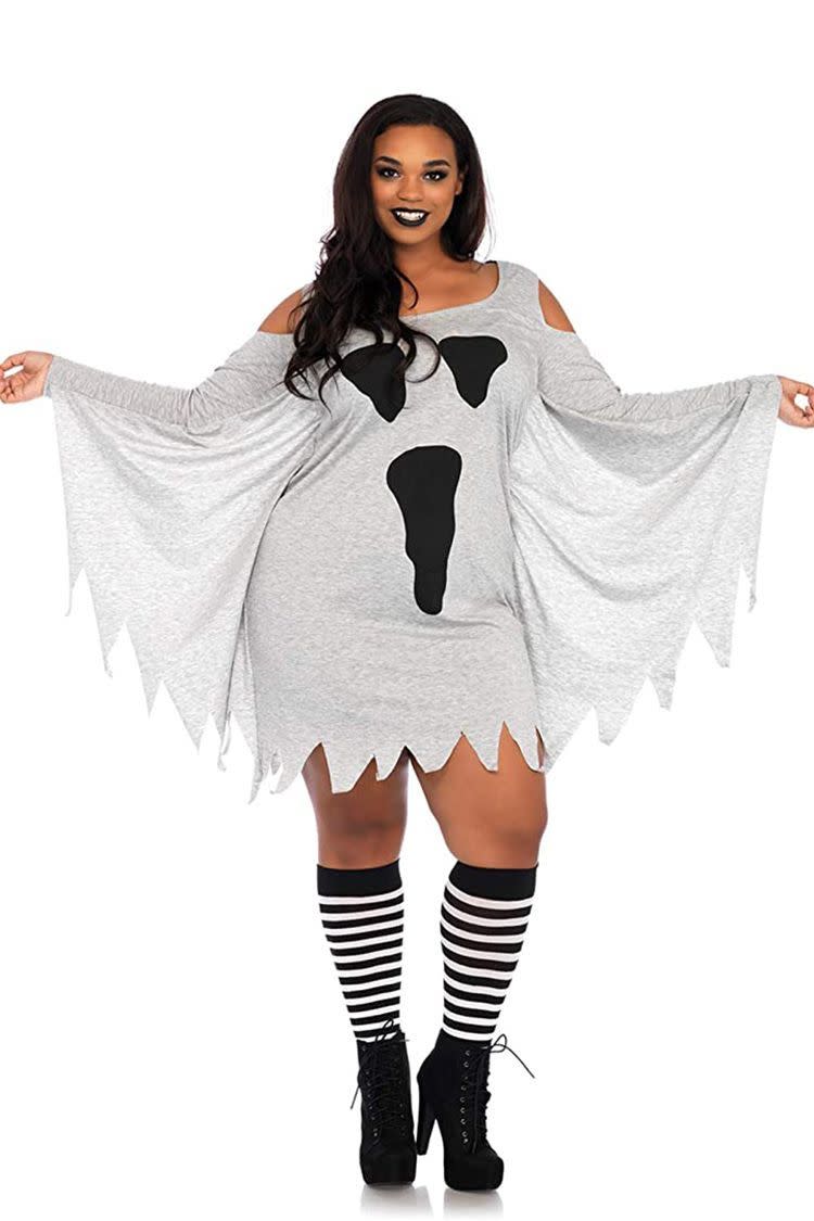 Leg Avenue Women's Costume, Grey Ghost, 1X / 2X