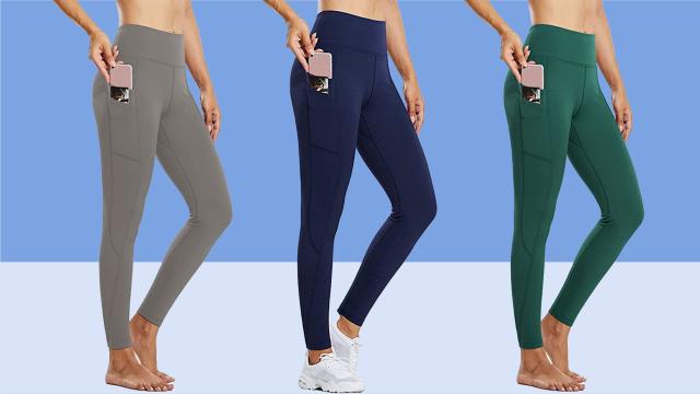 Women's Fleece Lined Yoga Pants with Pockets High Waisted Leggings with  Pockets for Women Workout Leggings for Women 
