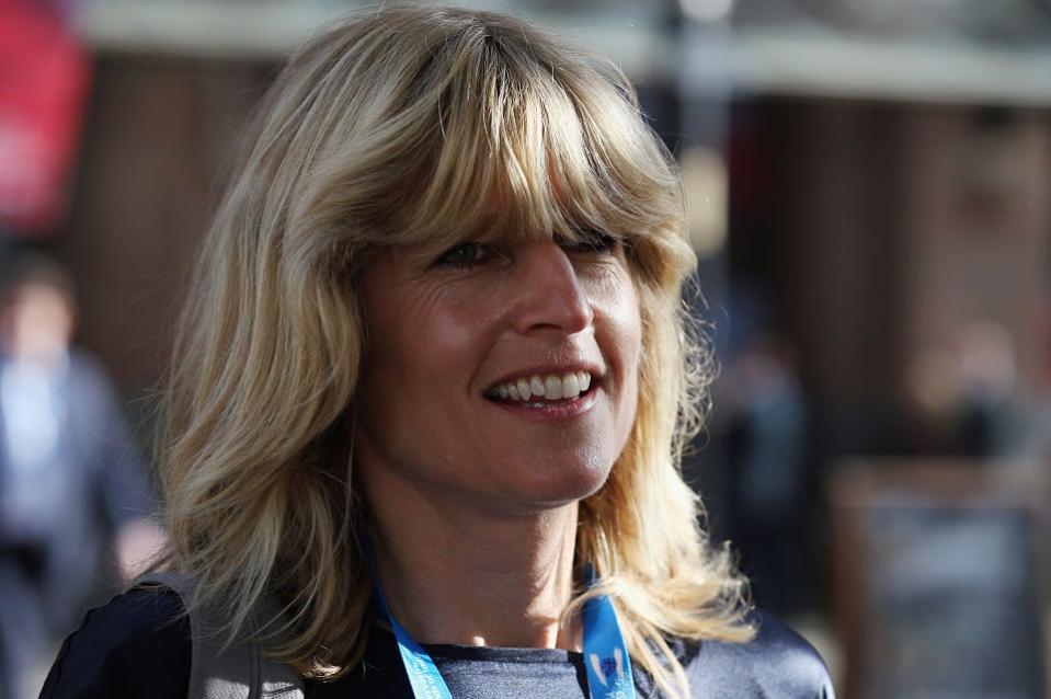 Sandbags prepped: Rachel Johnson arrives on the third day of the Conservative party conference on October 6, 2015 in Manchester. (Getty Images)