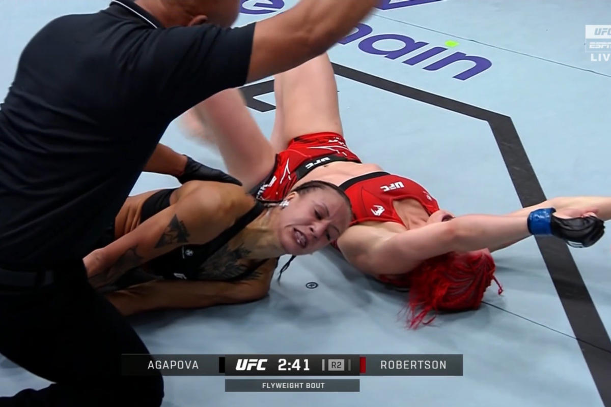 Canada's Gillian Robertson rallies to extend UFC record for most