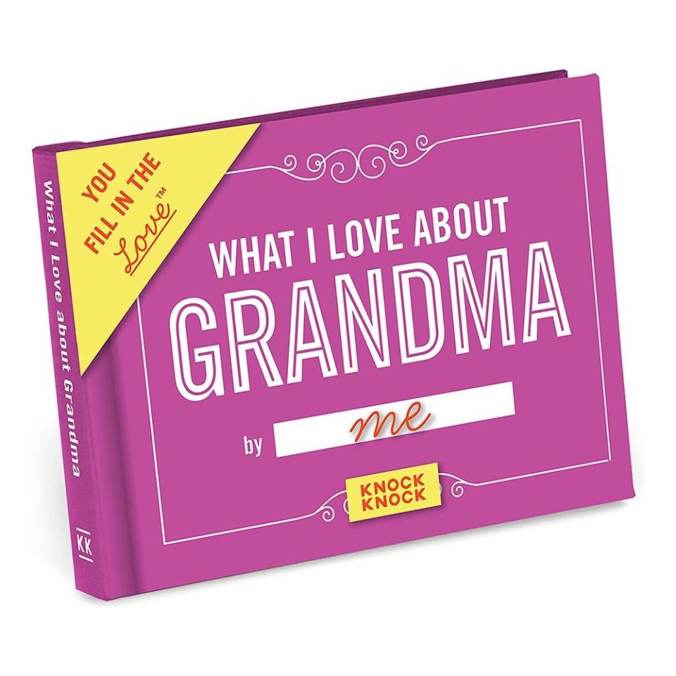 10) What I Love about Grandma Fill in the Love Book