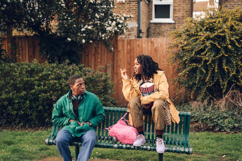 RYE LANE, from left: David Jonsson, Vivian Oparah, 2023. ph: Chris Harris /© Searchlight Pictures /Courtesy Everett Collection