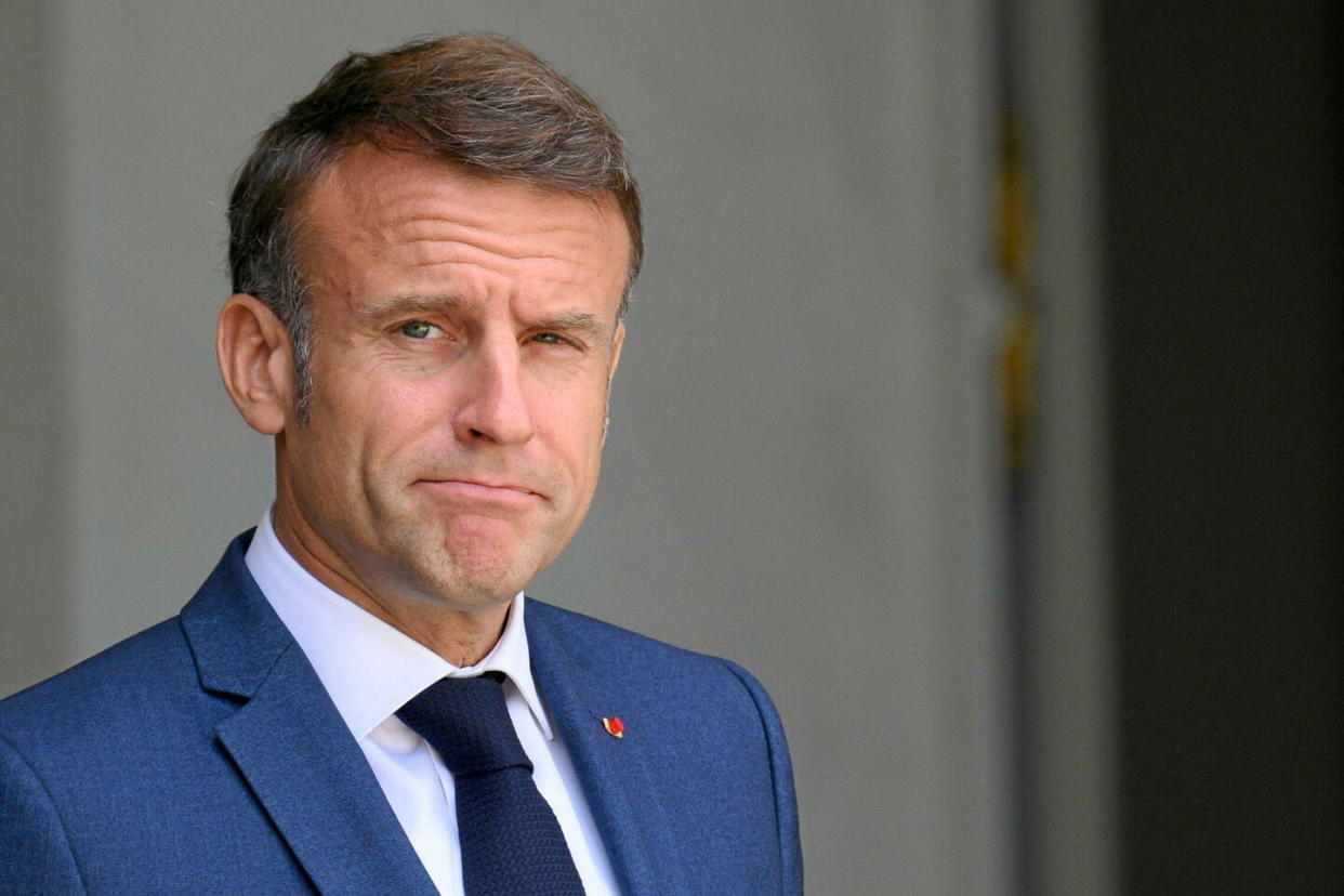 Emmanuel Macron a écarté l'idée d'un gouvernement de coalition avec La France insoumise.  - Credit:Jacques Witt/SIPA / SIPA / Jacques Witt/SIPA