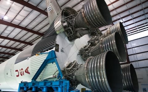A Saturn V Rocket at the Johnson Space Centre - Credit: Getty