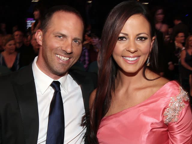 <p>Christopher Polk/ACMA2012/Getty</p> Sara Evans and Jay Barker attend the 47th Annual Academy Of Country Music Awards on April 1, 2012 in Las Vegas, Nevada.