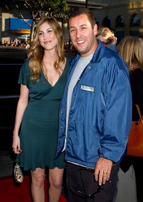 Adam Sandler with wife Jackie Titone at the Hollywood premiere of Paramount Pictures' The Longest Yard