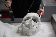 <p>A closer look at the early-stages of the ruined mask.</p>