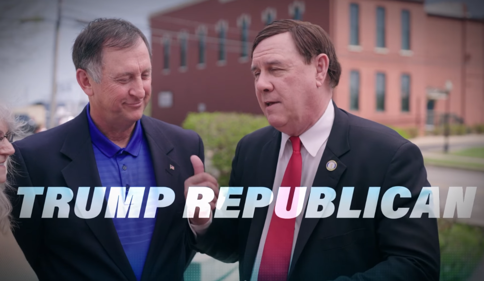 Garrard County Attorney and Republican candidate for state treasurer Mark Metcalf touted himself as a "Trump Republican" in his campaign's statewide TV ad.