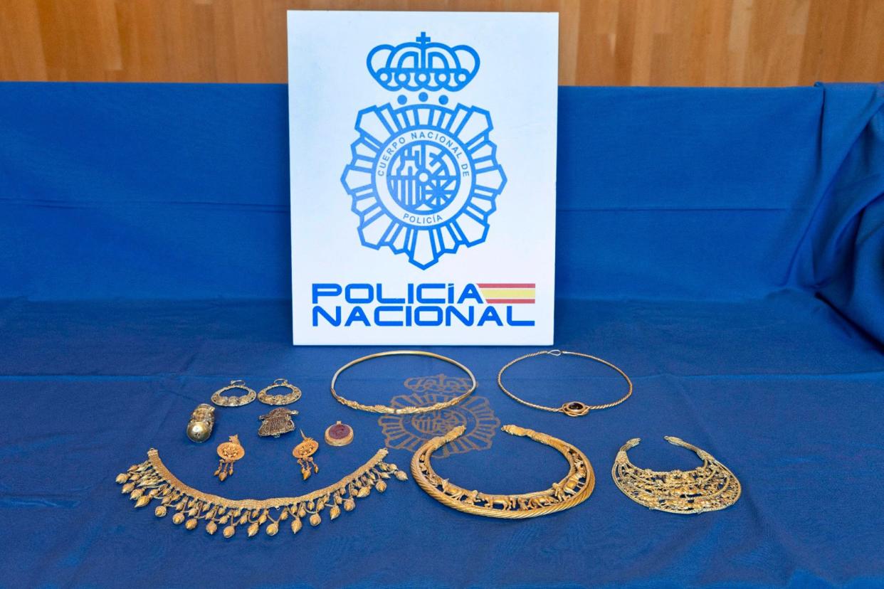 The stolen jewellery is said to be worth £52 million and is an important piece of Ukrainian heritage (AP)