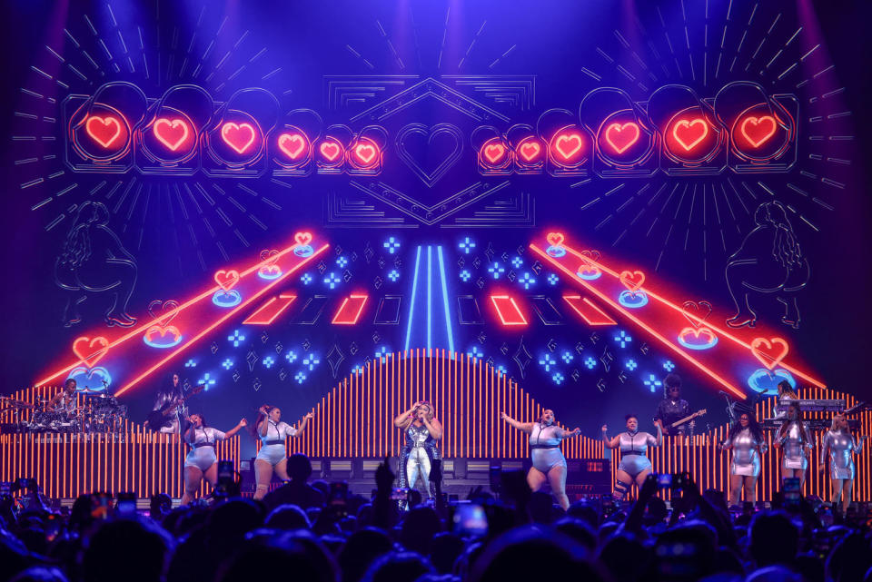 Lizzo performs with her dancers at Spark Arena (Dave Simpson / WireImage via Getty Images file)