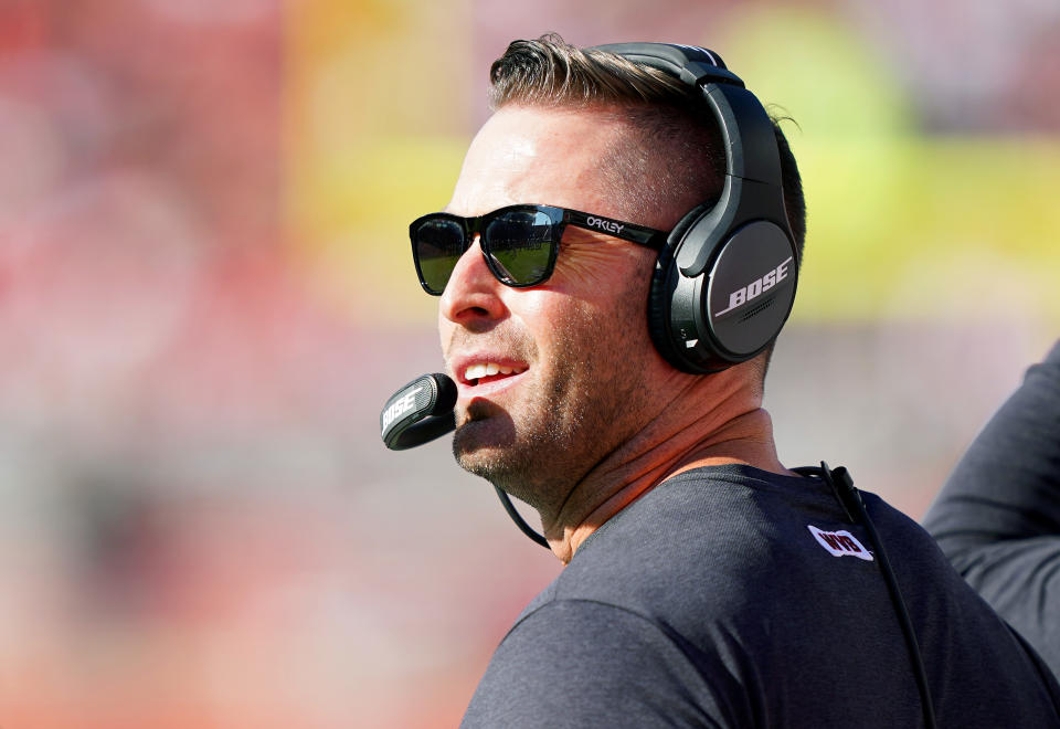 Kliff Kingsbury is always the coolest head coach in the room. (Photo by Thearon W. Henderson/Getty Images)