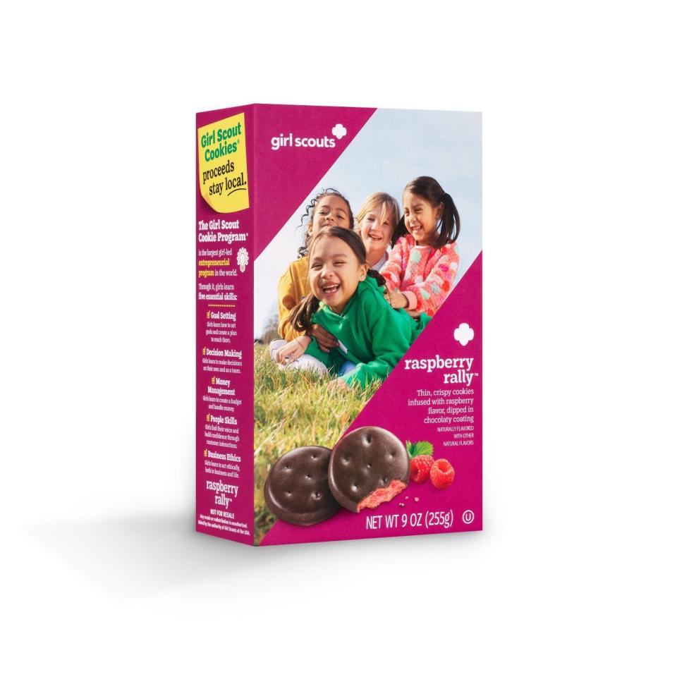 The Raspberry Rally will be available online only during Girl Scout Cookie season.